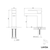 Bateria umywalkowa LAVOA S