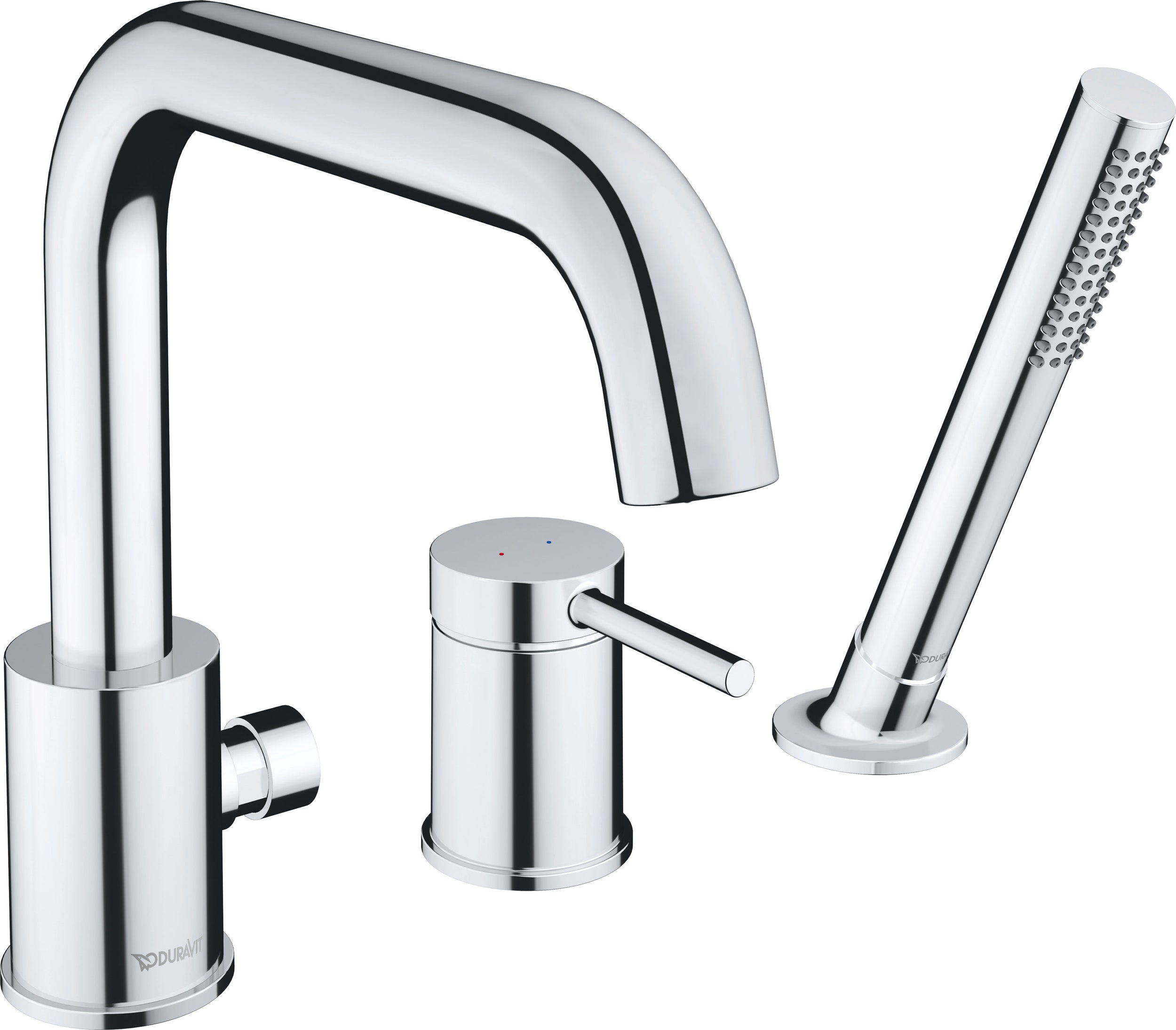 3-otworowa bateria wannowa Duravit Circle