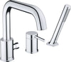 3-otworowa bateria wannowa Duravit Circle