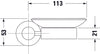 Duravit D-Code mydelniczka Ø10 cm na 1 mydło