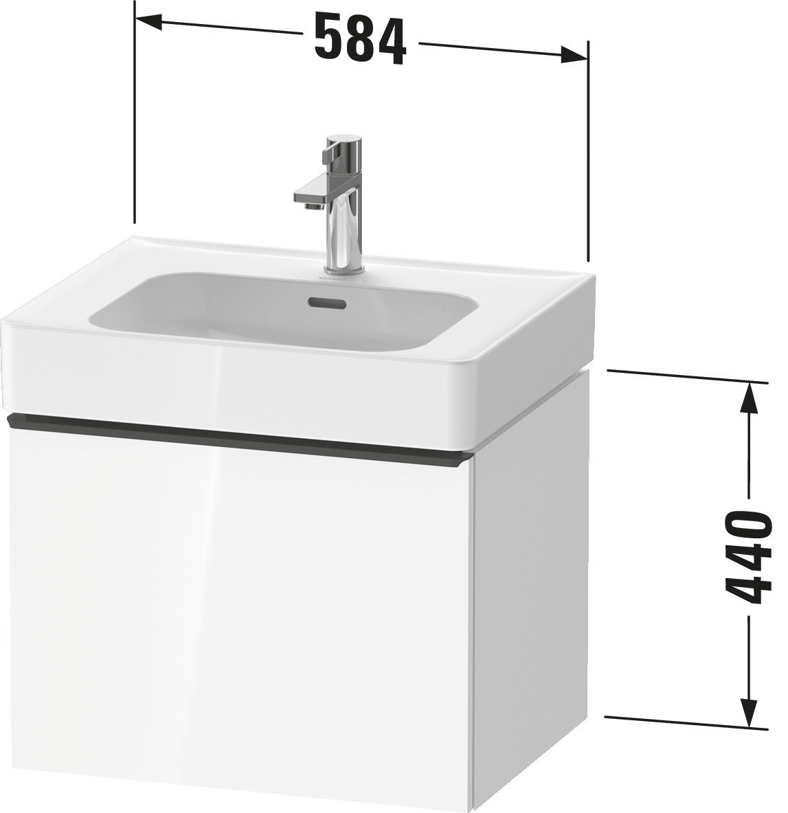 Zestaw mebli łazienkowych Duravit Soleil 60 cm