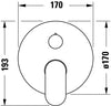 Duravit Wave jednouchwytowa bateria prysznicowa podtynkowa