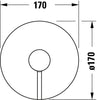 Jednouchwytowa bateria prysznicowa Duravit Circle
