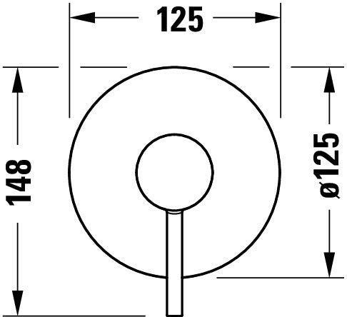 Duravit Circle jednouchwytowa bateria podtynkowa