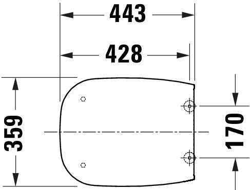 Deska sedesowa Duravit Univavo Soft-Close