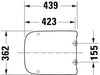 Deska sedesowa Duravit Univavo system Soft-Close