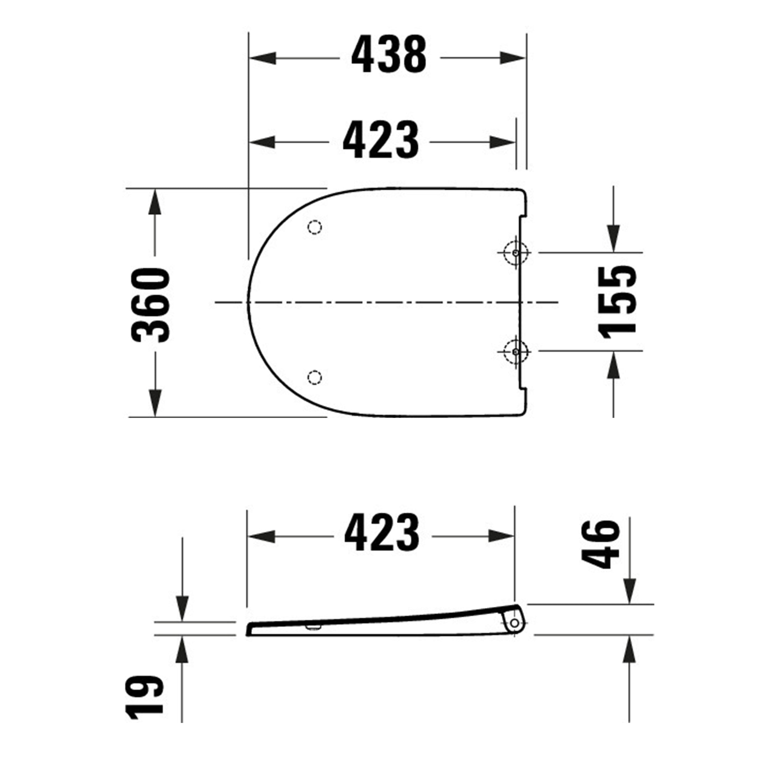 Deska sedesowa Soft-Close Duravit Univavo