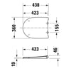 Deska sedesowa Soft-Close Duravit Univavo