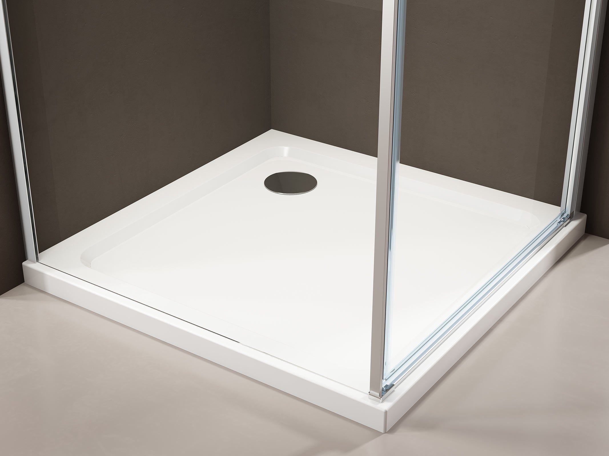 Kabina prysznicowa narożna EX416S drzwi uchylne