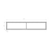 Szafka łazienkowa Sideboard Fiona Slim 160 cm Biała Matowa