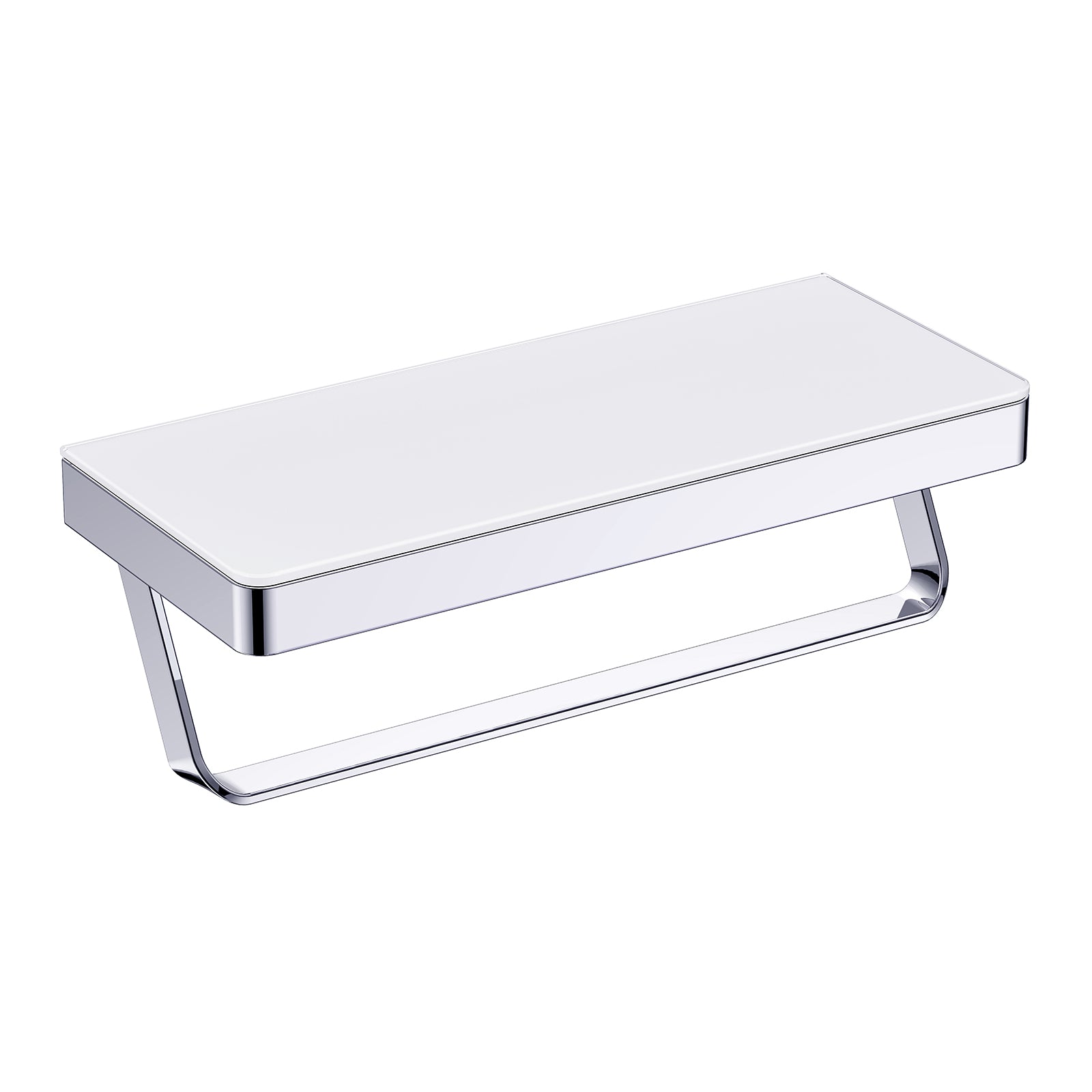 Półka ścienna półka łazienkowa G504 z wieszakiem na ręczniki