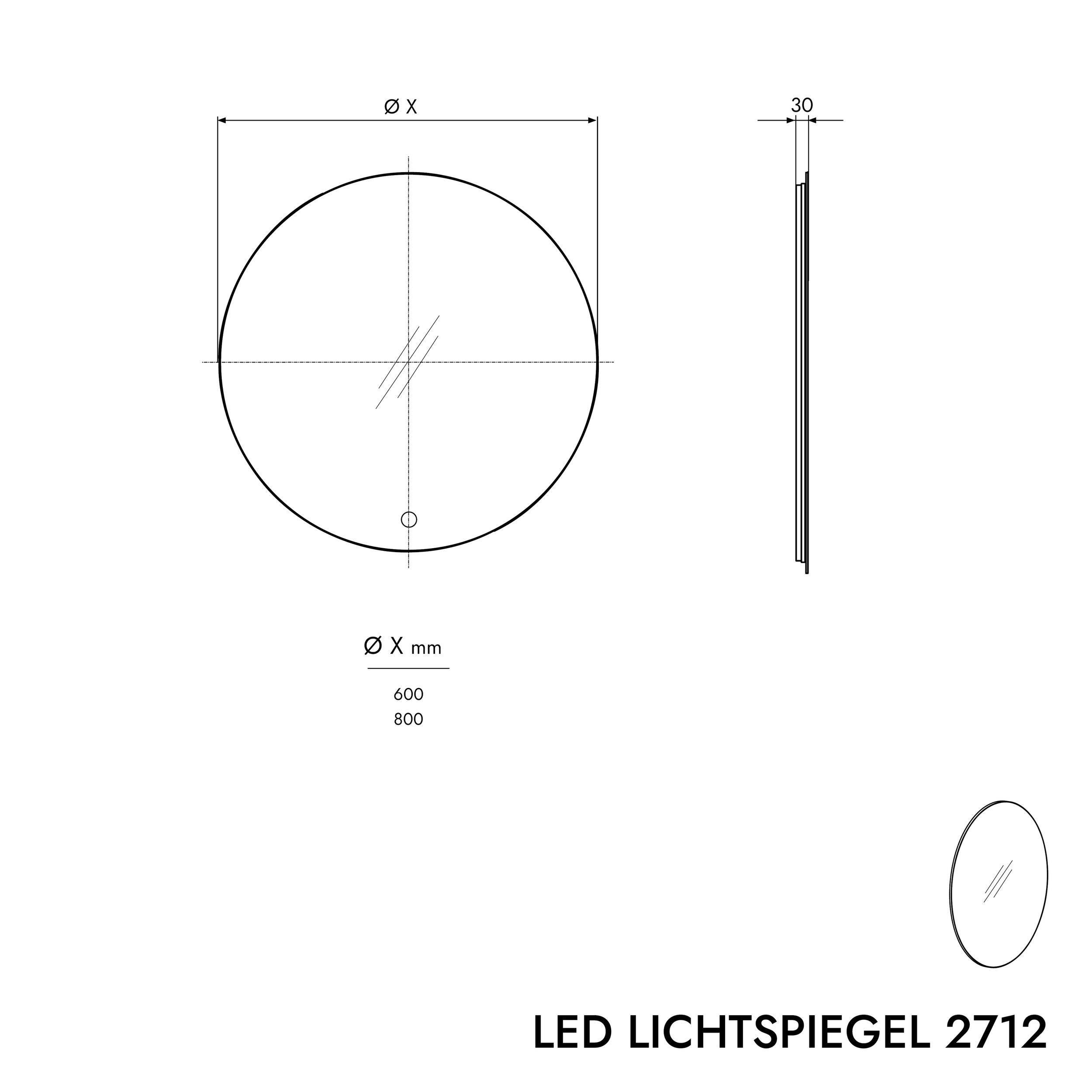 Lustro LED 2712 - 2.0