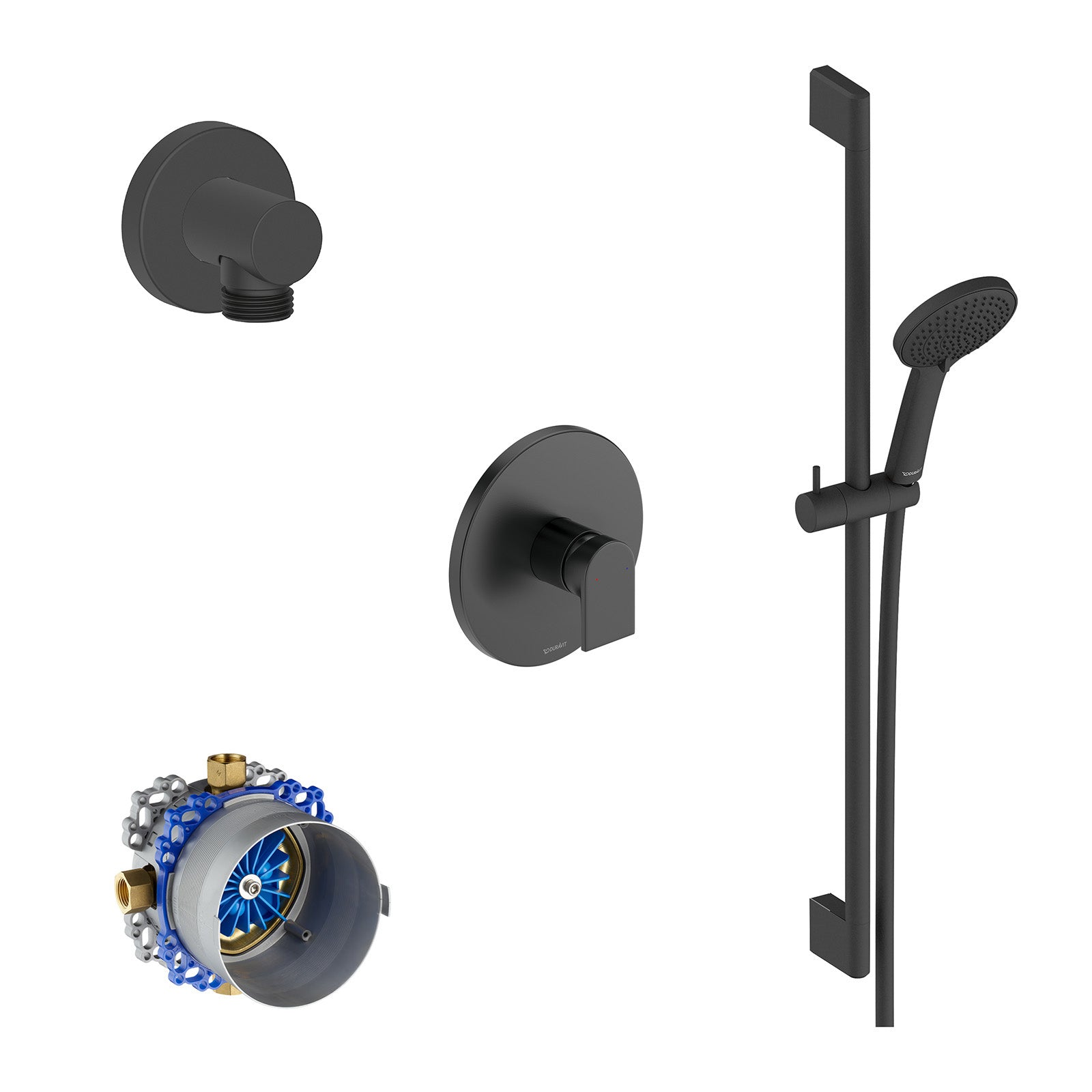 Duravit Tulum bateria prysznicowa podtynkowa z deszczownicą