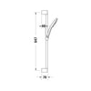 Duravit Tulum bateria prysznicowa podtynkowa z deszczownicą