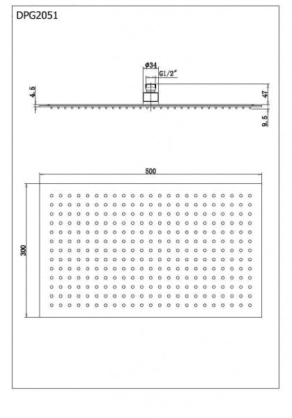 Deszczownica prostokątna DPG2051