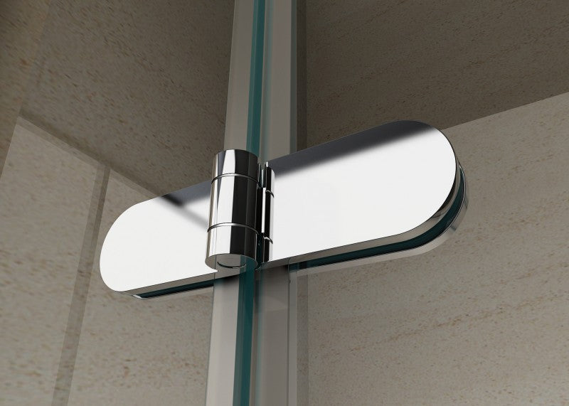 Półokrągła kabina prysznicowa EX406 - szkło ESG 8 mm z powłoką Nano - 90 x 90 x 195 cm