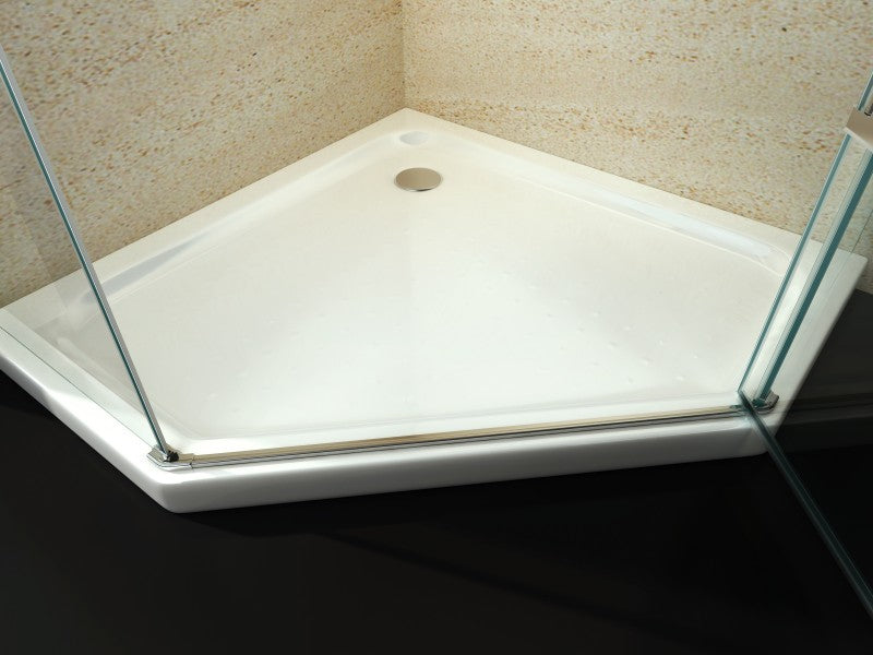 Kabina prysznicowa pięciokątna EX415 szkło z powłoką NANO 8mm – 90 x 90 x 195 cm
