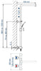 Zestaw prysznicowy z termostatem 3011 BASIC