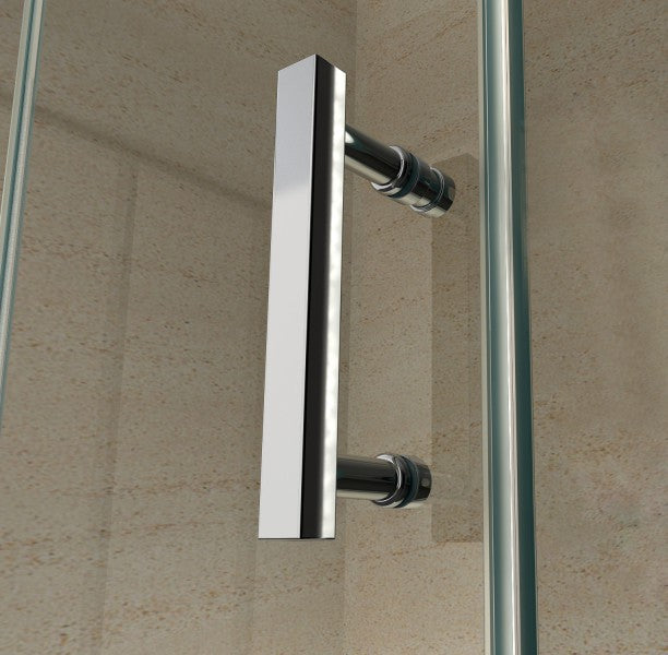 Kabina prysznicowa narożna EX416 szkło bezpieczne ESG 8 mm – 100 x 100 x 195 cm – z brodzikiem 
