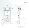 Kompletny zestaw WC 43: Miska WC B-8030R