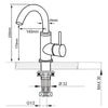Designerska bateria umywalkowa 1434C-23