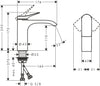 Bateria umywalkowa hansgrohe Vivenis 110