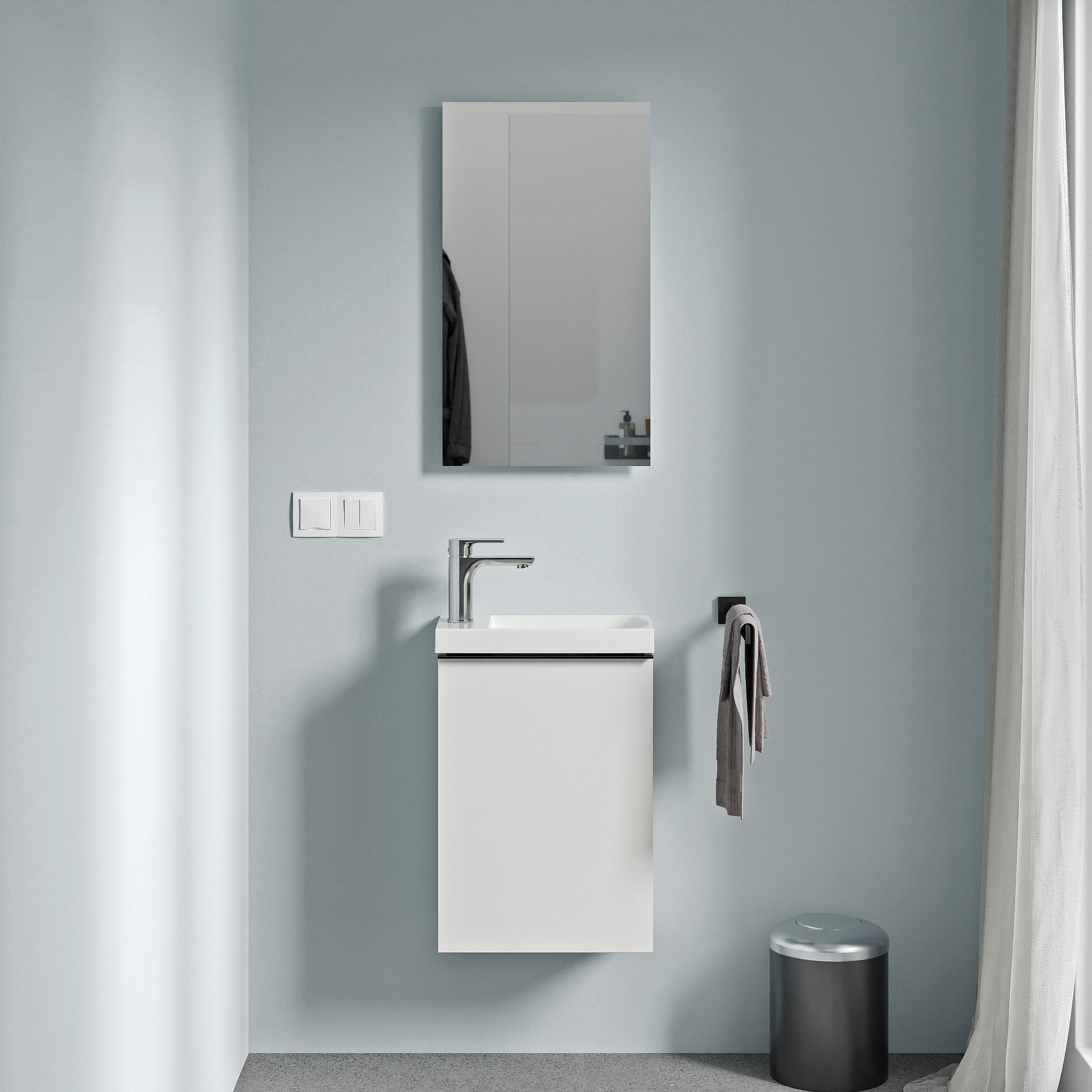 Zestaw mebli łazienkowych do WC dla gości TIM 40 cm
