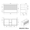 Zestaw mebli łazienkowych BELDIVO 100 cm