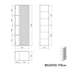 Zestaw mebli łazienkowych BELDIVO 100 cm
