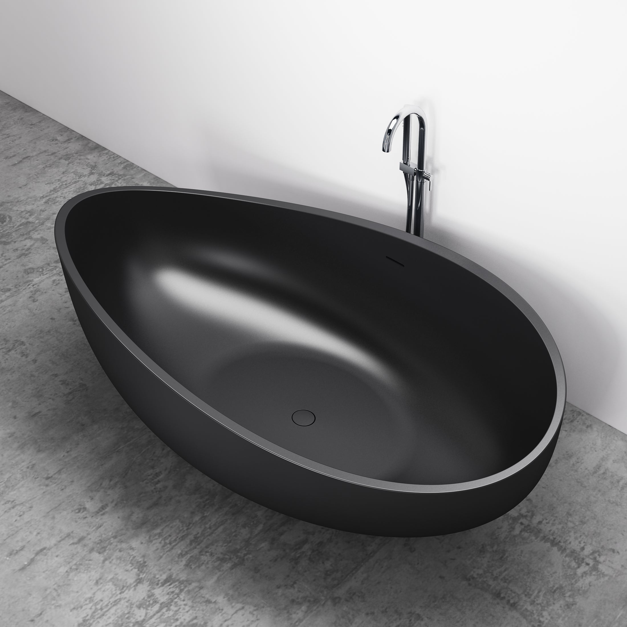 Wanna wolnostojąca WAVE konglomerat Solid Surface