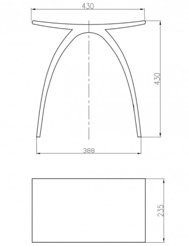 Luksusowy stołek łazienkowy PB4001