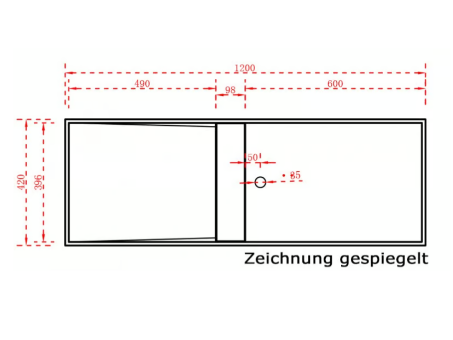 Umywalka nablatowa / ścienna TWG06