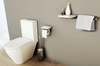 Szczotka do WC i pojemnik wykonany z mosiądzu - seria LINEAR – chrom
