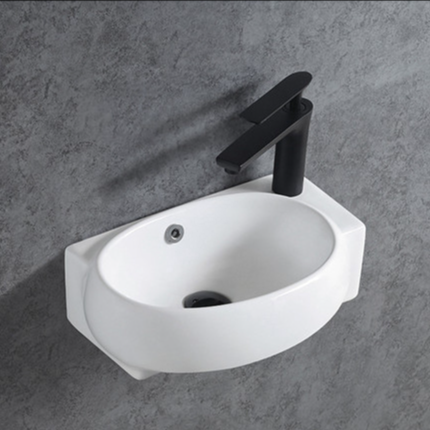 Ceramiczna umywalka ścienna KW198 do WC dla gości