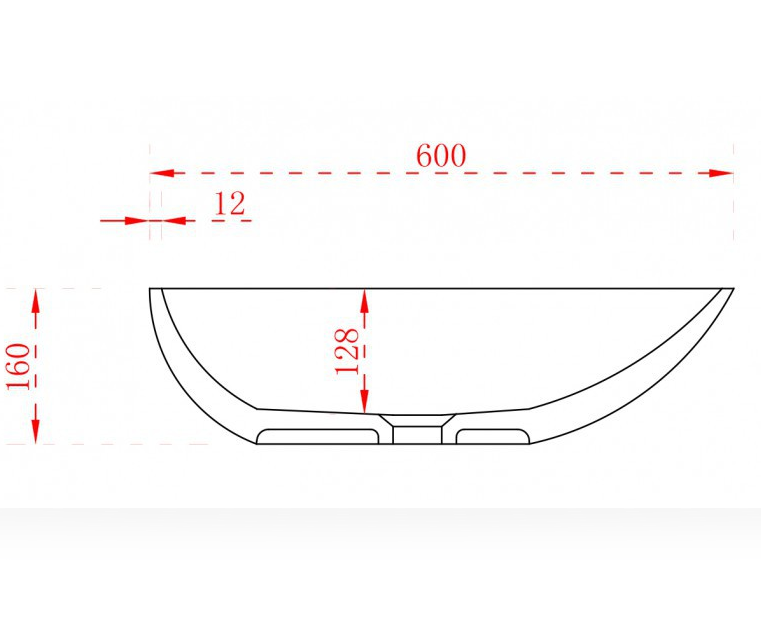Umywalka nablatowa TWA65