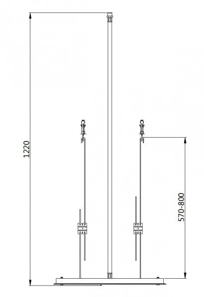 Deszczownica sufitowa XXL kwadratowa DPG5005