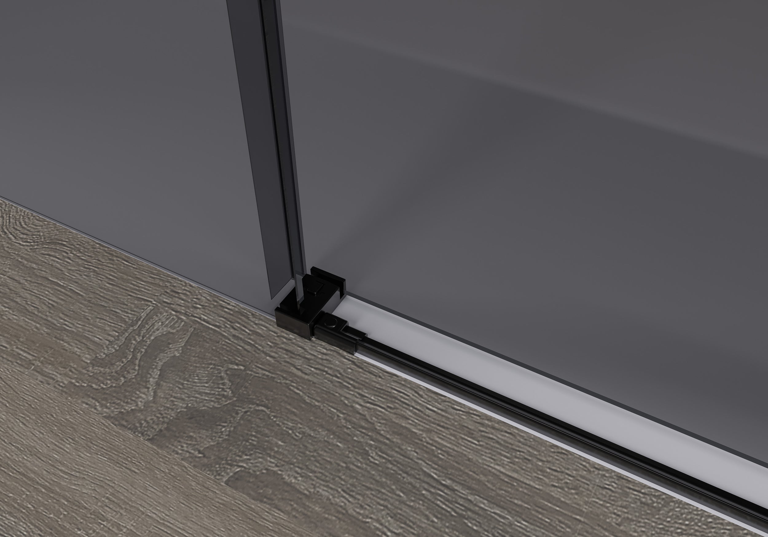 Drzwi prysznicowe przesuwne Soft-Close ze ścianką DX906 FLEX
