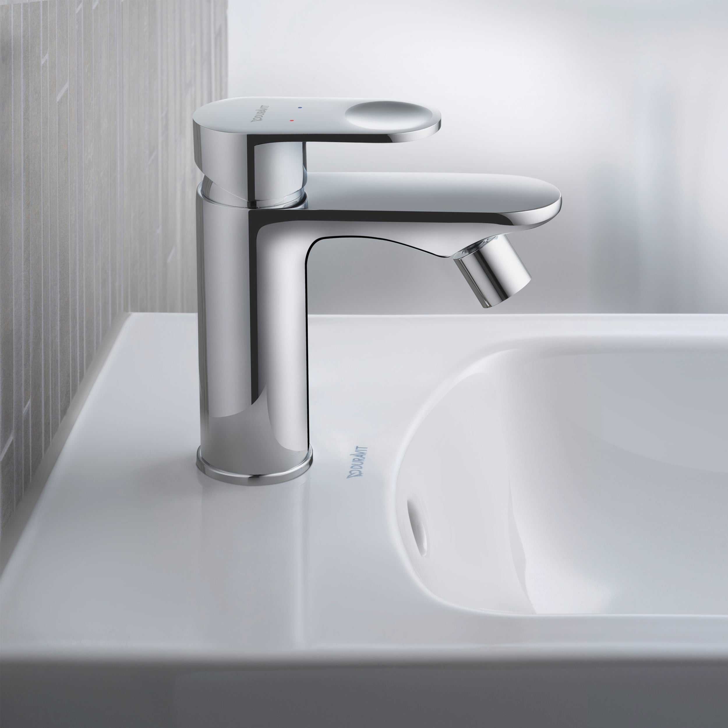 Bateria bidetowa Duravit B.3, chrom
