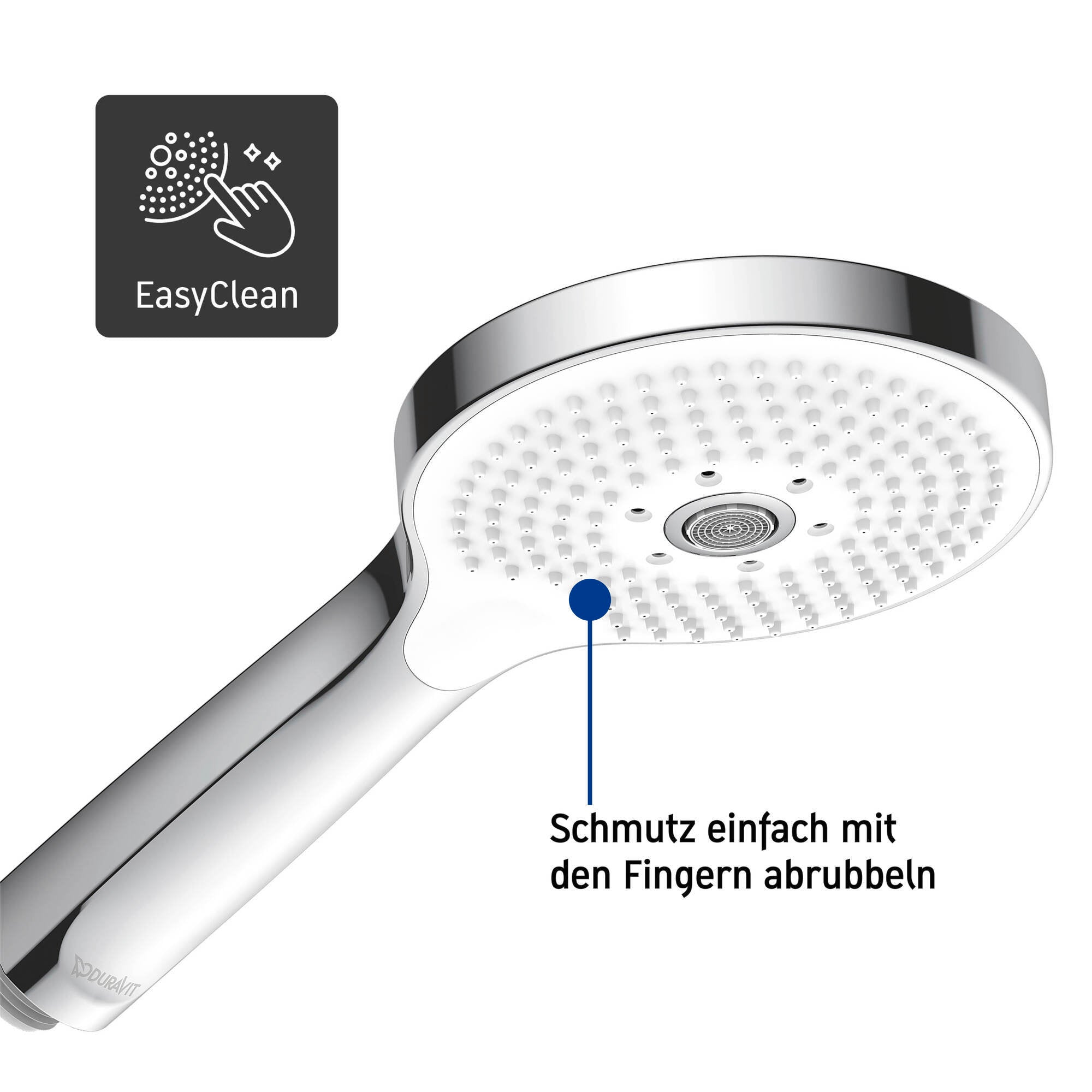 Duravit system prysznicowy z termostatem i półką szklaną