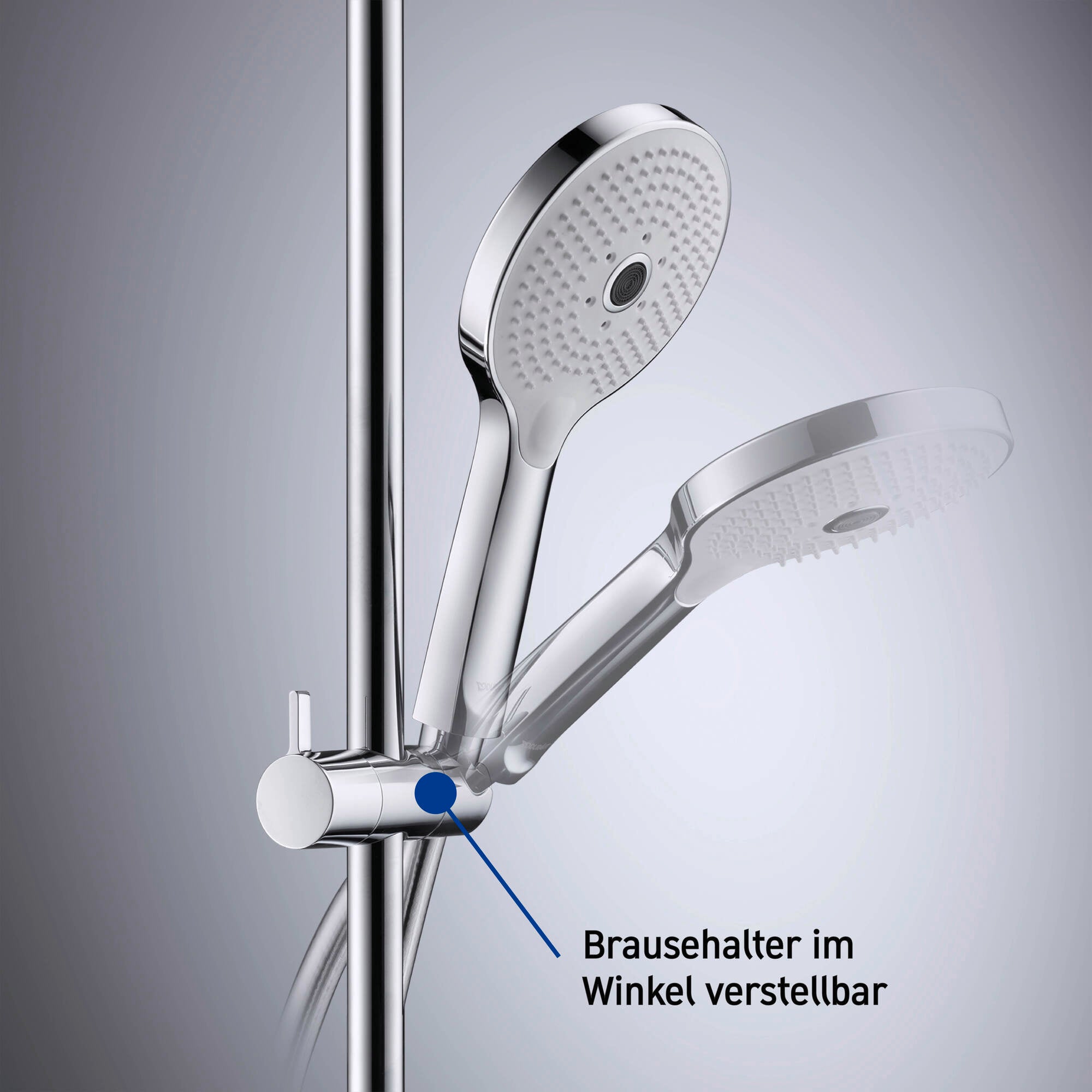 Duravit system prysznicowy z termostatem i półką szklaną