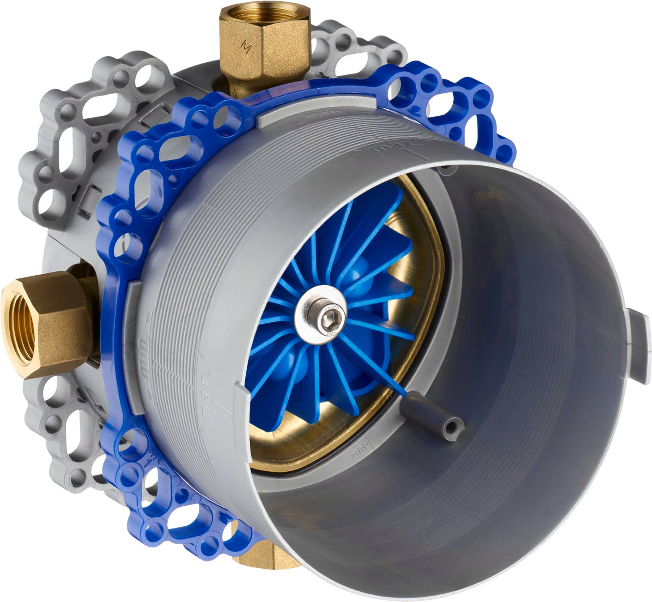 Podtynkowy system prysznicowy Duravit z termostatem i deszczownicą
