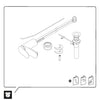 Duravit Wave jednouchwytowa bateria umywalkowa S z uchwytem