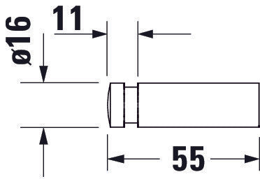 Duravit D-Code wieszak na ręczniki 