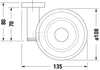 Duravit D-Code mydelniczka Ø10 cm na 1 mydło 