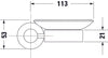 Duravit D-Code mydelniczka Ø10 cm na 1 mydło 