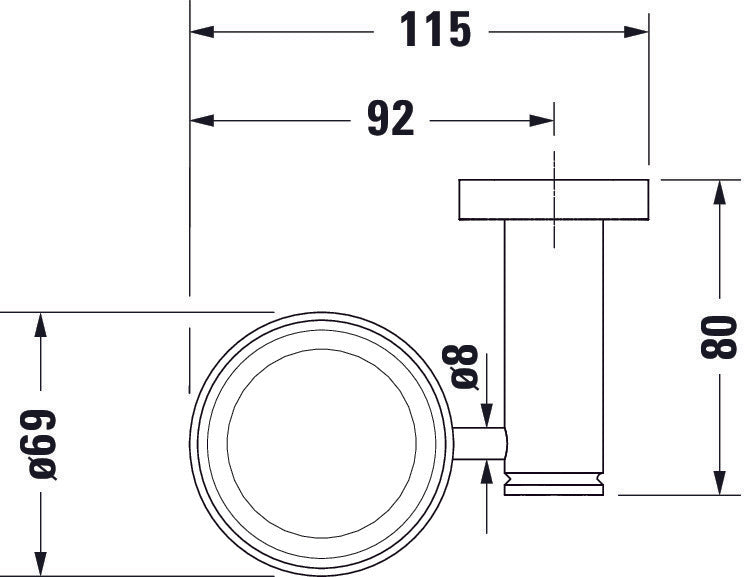 Duravit D-Code kubek na szczoteczki do zębów