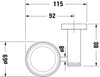 Duravit D-Code kubek na szczoteczki do zębów