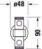 Duravit D-Code wieszak na ręczniki 