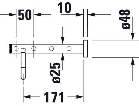 Duravit D-Code półka na ręczniki 
