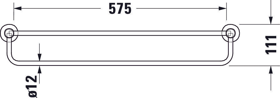 Duravit D-Code półka na ręczniki 